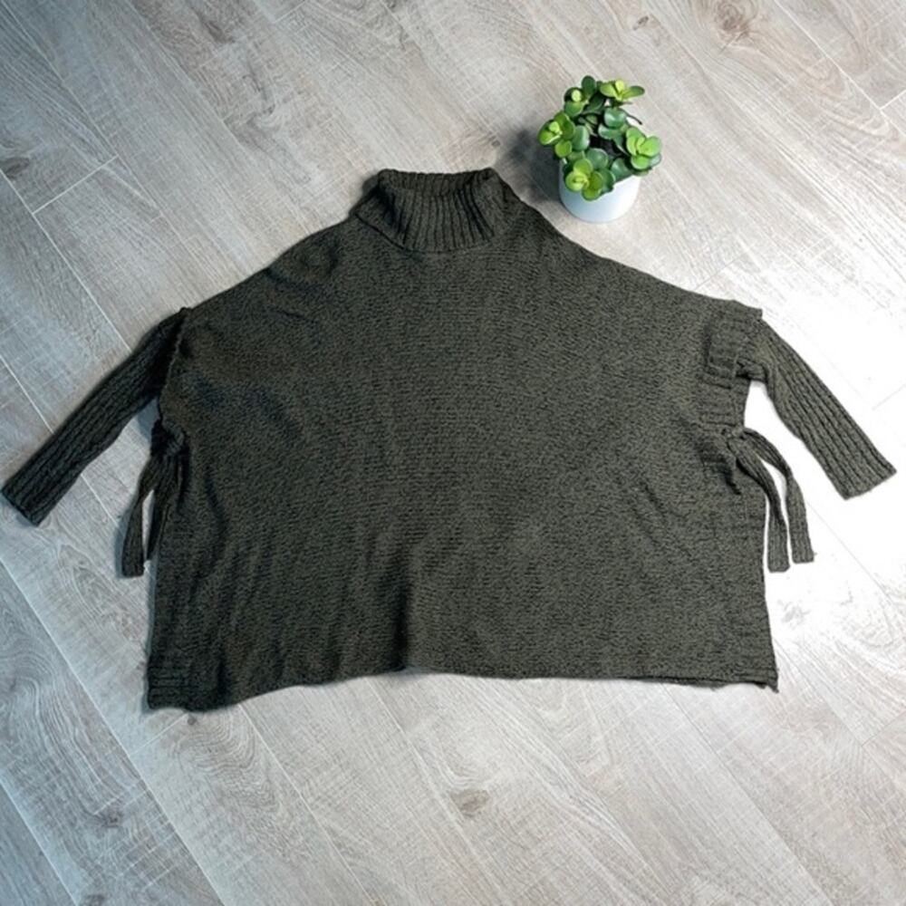 ALYA Brown Turtleneck Side Tie Sweater Women’s Size M/Large